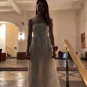 Alexis crème maxi dress